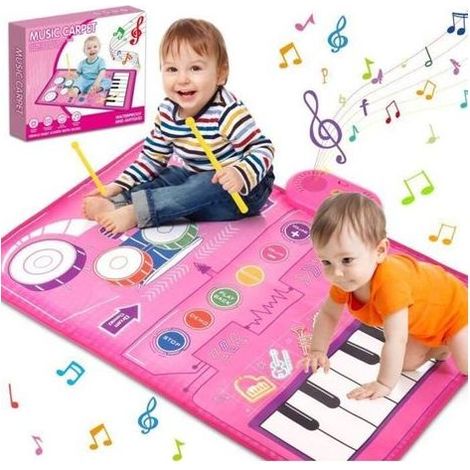 pair Tapis Musical Bébé Acelife Tapis de Danse Enfant 80x50cm Tapis de Jeu Musique Piano pour Enfant (1/4)