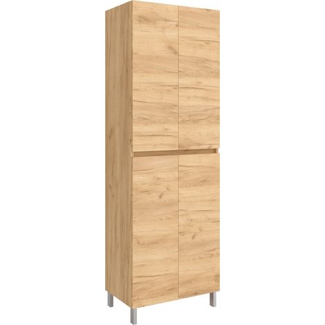 Hochschrank 4 Türen INFINITY EICHE AFRIKA 600 x 1810 x 240 mm