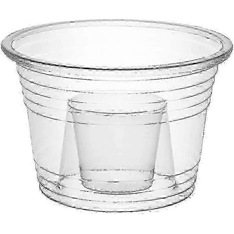 Lot de 100 gobelets transparents Jager Blaster Power Cups de 85 ml en plastique souple (1/5)