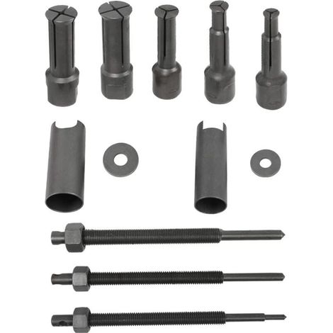 Motorcycle inner bearing puller removal kit, internal bearing puller removal tool set with 5 sizes of open clips (9-23 mm). (1/5)
