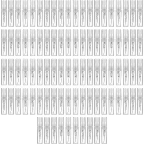 Mini Transparent 2 ML Vaporisateur Bouteille en Plastique Parfum Vaporisateur Bouteille D'éChantillon Vide Adapté pour Voyage Partie 90 Pcs (1/5)