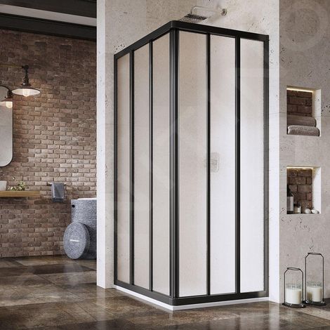 Ravak Supernova - Porte de douche ASRV3-80, 77-79 cm, noir/verre Grape 15V403R2ZG (1/4)