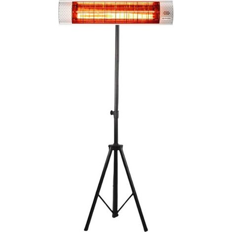 Orbegozo 2000 W Infrarot-Ofen-Set, Gehäuse aus eloxiertem Aluminium + verstellbares Stativ bis zu 210 cm.