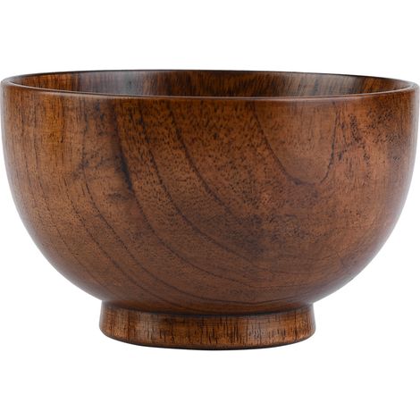 Natürliche Holzschale für Kinder - Hitzebeständiger, handgefertigter Lebensmittelbehälter (11 cm) (1/5)