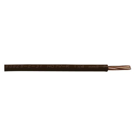 RS PRO Conduit, section: 10 mm², 750 V Noir H07V-R 6491X ( Prix pour Bobine de 100 Mètres )