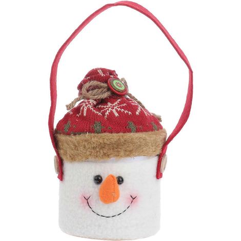 Boîte à bonbons de Noël adorable avec motif bonhomme de neige, boîte à biscuits décorative, boîte en papier pour ranger les aliments et les friandises.-1116cm