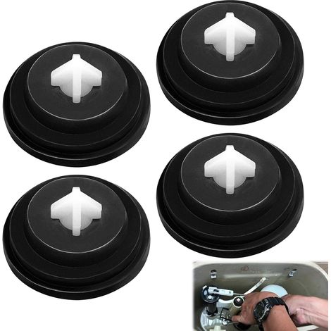Membrane Chasse D'eau, 4 Pièces Joint Chasse D'eau WC Flotteur Toilette Remplaçable, Joint Membrane Flotteur Robinet WC Réparation Express pour L'entretien de La Citernes Des Toilettes (1/5)