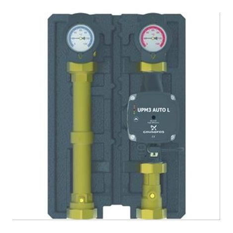 Circuit de chauffage direct HeatBlocECO avec circulateur Grundfos Alpha L25-6