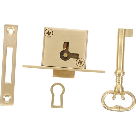 Serrure de meuble en laiton OSALADI, design carré (1/5)
