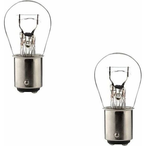 2x ampoule 6V 21/5W BAY15D transparent gros globe double filament tracteur moto
