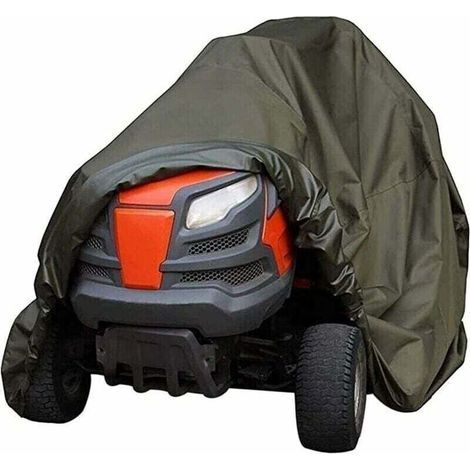 Waterproof, robust, durable, UV and water resistant ride-on mower cover for indoor and outdoor lawn tractors (green, 140 x 66 x 91 cm) (1/5)