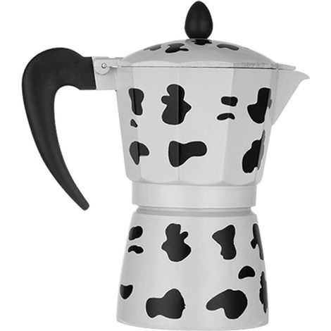 Cafetière à moka, cafetière à pression, cafetière à moka en alliage d'aluminium, filtre à latte (300 ml) (1/4)