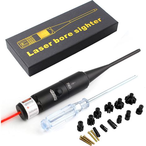 Calibrateur Laser en alliage d'aluminium, adaptateur réglable à 8 trous sans rotation pour calibre 0.177 à 0.50 (1/4)
