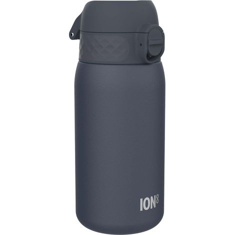 Ion8 Borraccia Acciaio per Bambini, 400ml, a Prova di Perdite, Facile da Aprire, Serratura Sicura, Lavabile in Lavastoviglie, Maniglia, Facile Pulizia, Durevole e Antigraffio, Marina Blu (1/5)