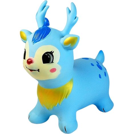 Cheval Rebondissant - Animal Gonflable En Caoutchouc Pour ,Jouextérieur Pour Filles Garçons Jardin Crèche Anniversaire - pour Intérieur Extérieur Maison Préscolaire Salle de Jeux Fête (1/5)