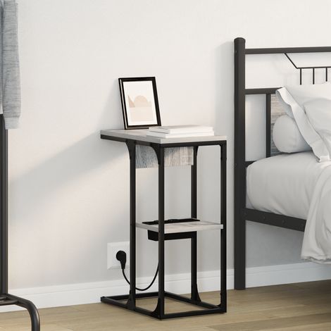 Nachttisch Graues Sonoma 41,5 x 26 x 60,5 cm Holzwerkstoff vidaXL (1/5)