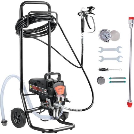 950 W 3000 PSI Pulvérisateur sans Air Pistolet de Peinture pour Rénovation Intérieure Extérieure et Clôtures (1/5)