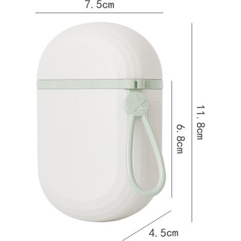 Jabonera de viaje, jabonera portátil con tapa, impermeable y hermética, adecuada para el baño, senderismo, viajes, camping, color verde (1/5)