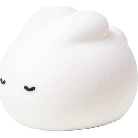 Veilleuse lapin rechargeable USB en silicone avec minuterie pour chambre d'enfant, lampe de chevet LED à lumière chaude et douce, 3 niveaux de luminosité. (1/5)
