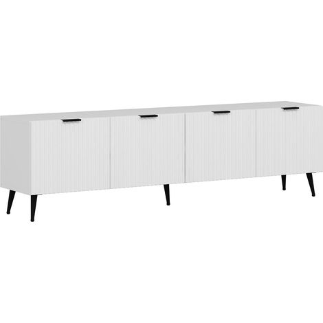 Mueble De Tv Kale Con 4 Puertas Color Blanco (1/5)