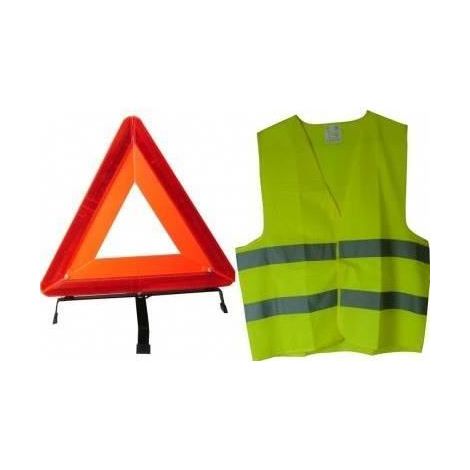 Kit de sécurité routière AVERTISSEMENT Triangle gilet