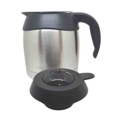 Pot thermos en inox avec couvercle noir 8 - 12 tasses Adagio Rowenta - SS-201400 - SS-208695