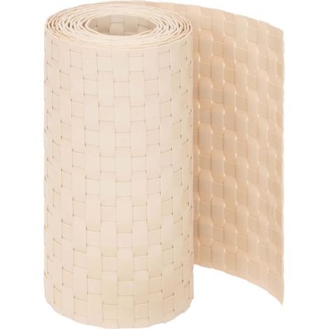 Sichtschutzstreifen Rattan Optik - 250 x 19cm Beige