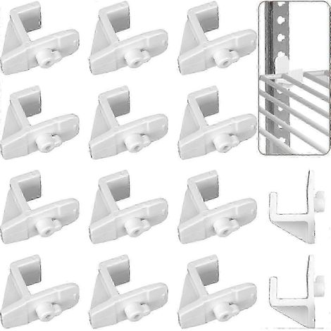 Ensemble de 14 clips de fixation durables pour étagères de congélateur et de réfrigérateur, pour un soutien accru (1/5)