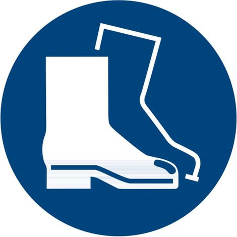 Panneaux d'obligation Protection obligatoire des pieds, Type: 03030