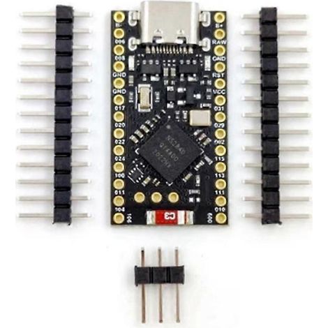 Placa de desarrollo NRF52840 Supermini compatible con Nice Nano V2.0 Bluetooth Charging Management (1/5)