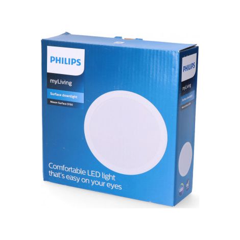 Downlight PHILIPS LED Superficie/Empotrar 16,5W 1300lm 4000K Luz Día Mod. Meson 17,01x5cm
