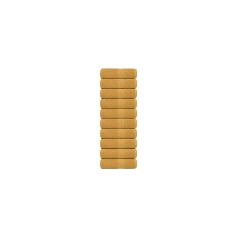 Gästeservietten, 10er-Set, goldfarben, 30 x 50 cm, 360 g/m² - Crezuo