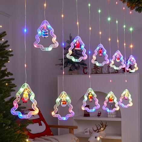 Guirlande lumineuse de Noël pour fenêtre - Alimentation USB - Guirlande décorative (usage intérieur) - Couleurs (1/5)