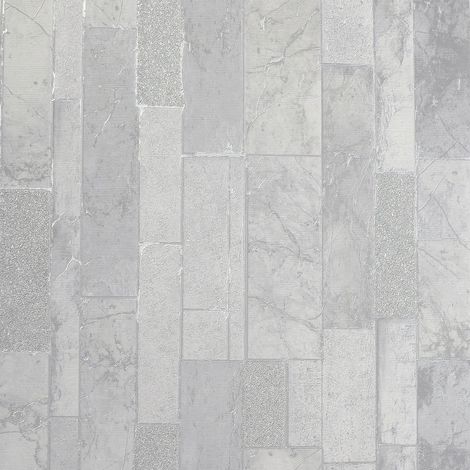 Kintsugi Slate Wallpaper Arthouse Silver Textured Heavyweight Vinyl Metallic (1/2)