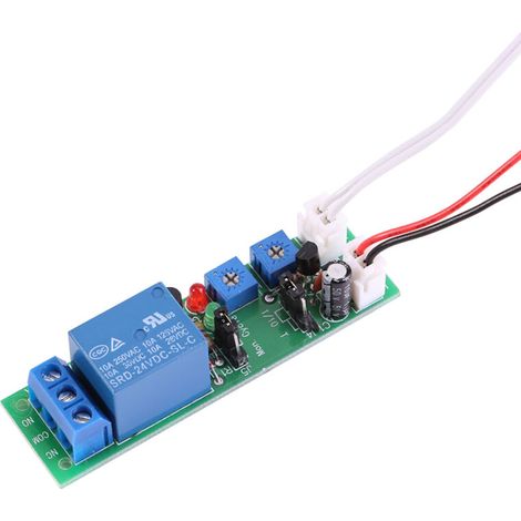 Module de Relais de Minuterie de Cycle Réglable, DC 5 V 12 V 24 V avec Haute Précision pour Aquarium, Circuit de Test de Machine, équipement D'exploitation de Minuterie (DC 24 V.