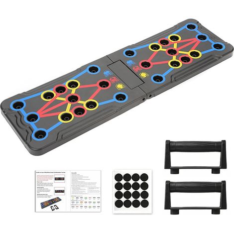 Push Up Board 14 in 1 Multifunctionele Pushup Stands systeem voor Mannen Vrouwen, Draagbare Push Up Bar, Man Gym Krachttraining Push up handvatten voor vloer, professionele thuis Spier Oefening (1/5)