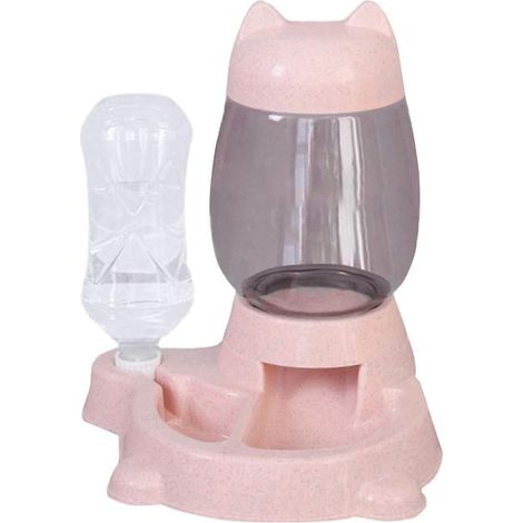 Distributeur Automatique Eau Et Nourriture Pour Chien Et Chat - Réservoir 3L - Matériau PP - Dimensions 30x26x11cm (1/5)
