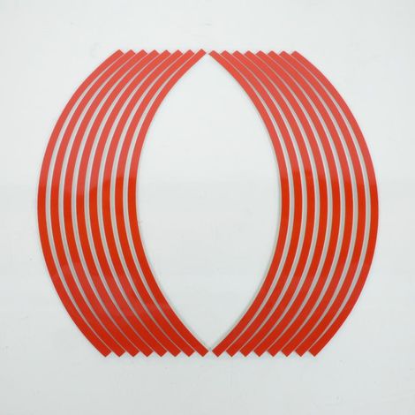 selbstklebender Felgenrand rot reflektierend 8mm für Motorrad 17