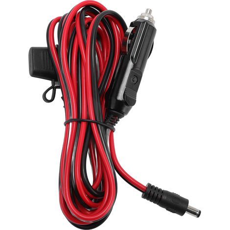 Kfz-Stromkabel für Mini-Flachstecker 12–24 V, 3 m, Zigarettenanzünder-auf-Gleichstromkabel, für Fahrzeug, LKW, Boot (1/5)