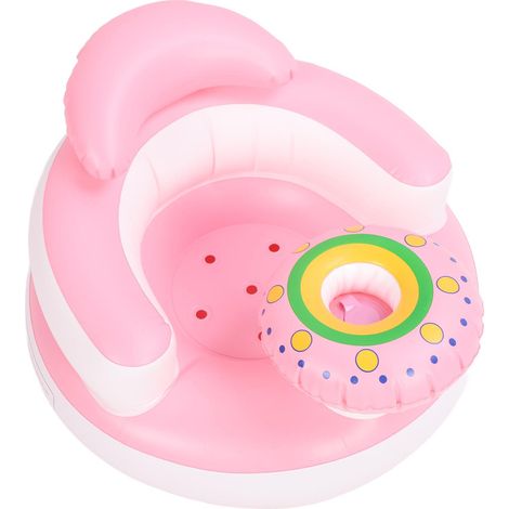 Siège gonflable pour bébé, motif dessin animé, portable, souple, avec soutien dorsal pour nourrisson, siège de sol pour bébé (1/5)