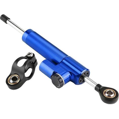 Universeller Lenkungsdämpfer-Stabilisator aus Aluminiumlegierung für Motorräder (Blau & Schwarz)