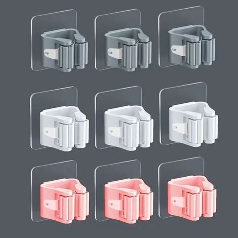 12 pièces support de rangement, support de rangement, support de rangement pour maison, cuisine, salle de bains, garage, organisateur de rangement de jardin (1/5)