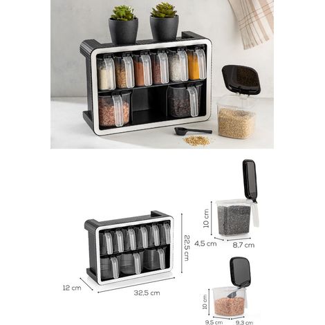 Set di barattoli per spezie Set Antracite (1/5)