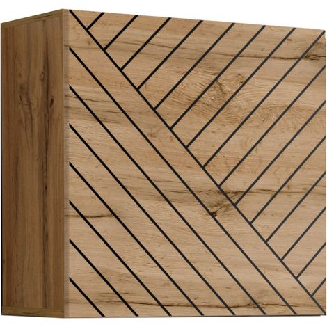 Bloc Mural Design "Switch Lamel" 60cm Naturel Rainuré (1/5)