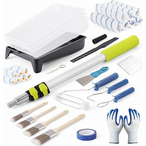 Kit de Rouleaux de Peinture 33 Pièces pour Murs et Plafonds (1/5)