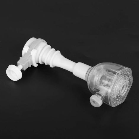 Rallonge de robinet réglable anti-éclaboussures, filtre à buse rotative pour robinet de cuisine, rallonge de robinet à économie d'eau (13 cm - Gris) (1/5)