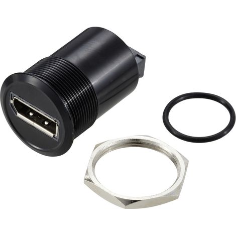 TRU COMPONENTS TC-11980480 Display Port 1,2 Panel-Adapter Buchse DisplayPort Buchse - DisplayPort Bu (1/2)