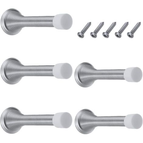 Lot de 6 ressorts bloc porte, butée de porte, arret de porte, butée de porte, butée de porte murale pour la protection des murs et des portes pour la maison, l'école