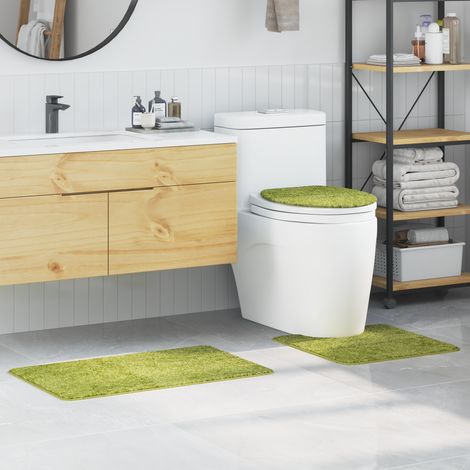 Anti-Rutsch Badematten-Set 3 Stk. Grün 50 x 80 cm PP vidaXL (1/5)