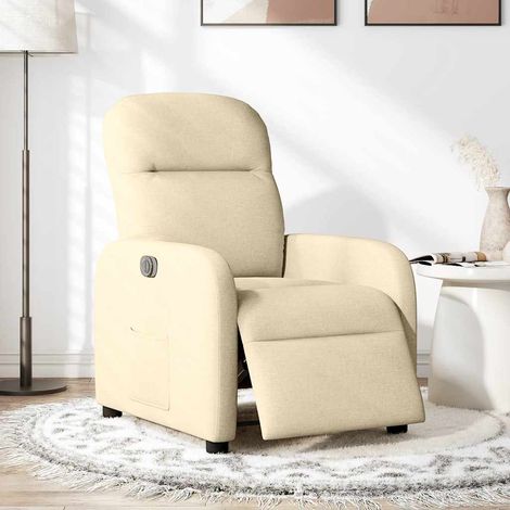 Maison Exclusive - Relaxsessel Elektrisch Creme Stoff